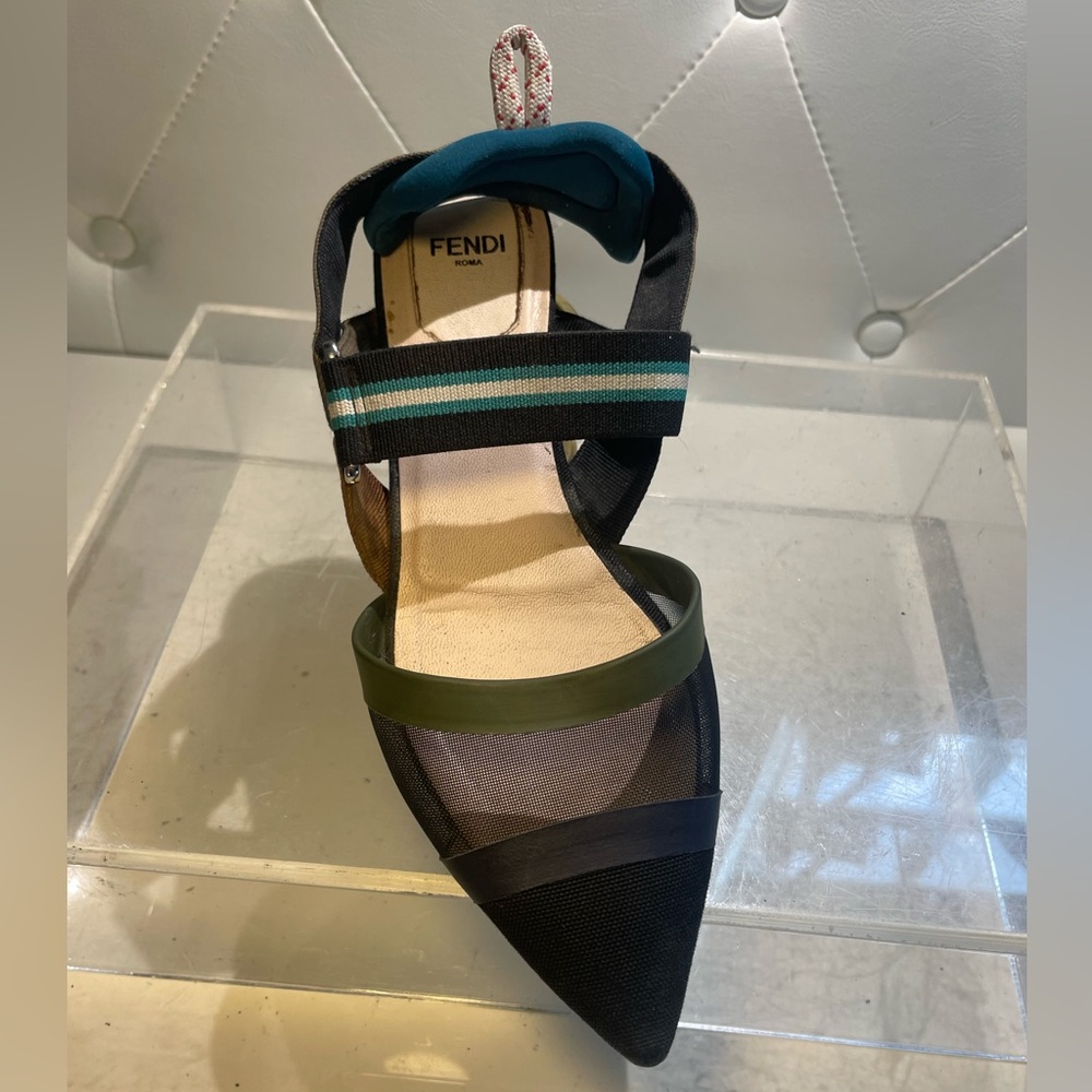 FENDI /shoes / FENDI / colibrí authentic sz 36.5 made in. Italy - Picture 9 of 16